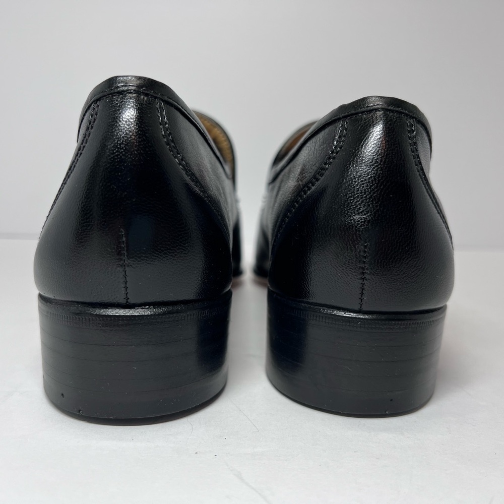 Bally size 9 men’s slip on loafers black leather Switzerland Sligo NWOT - Picture 6 of 15